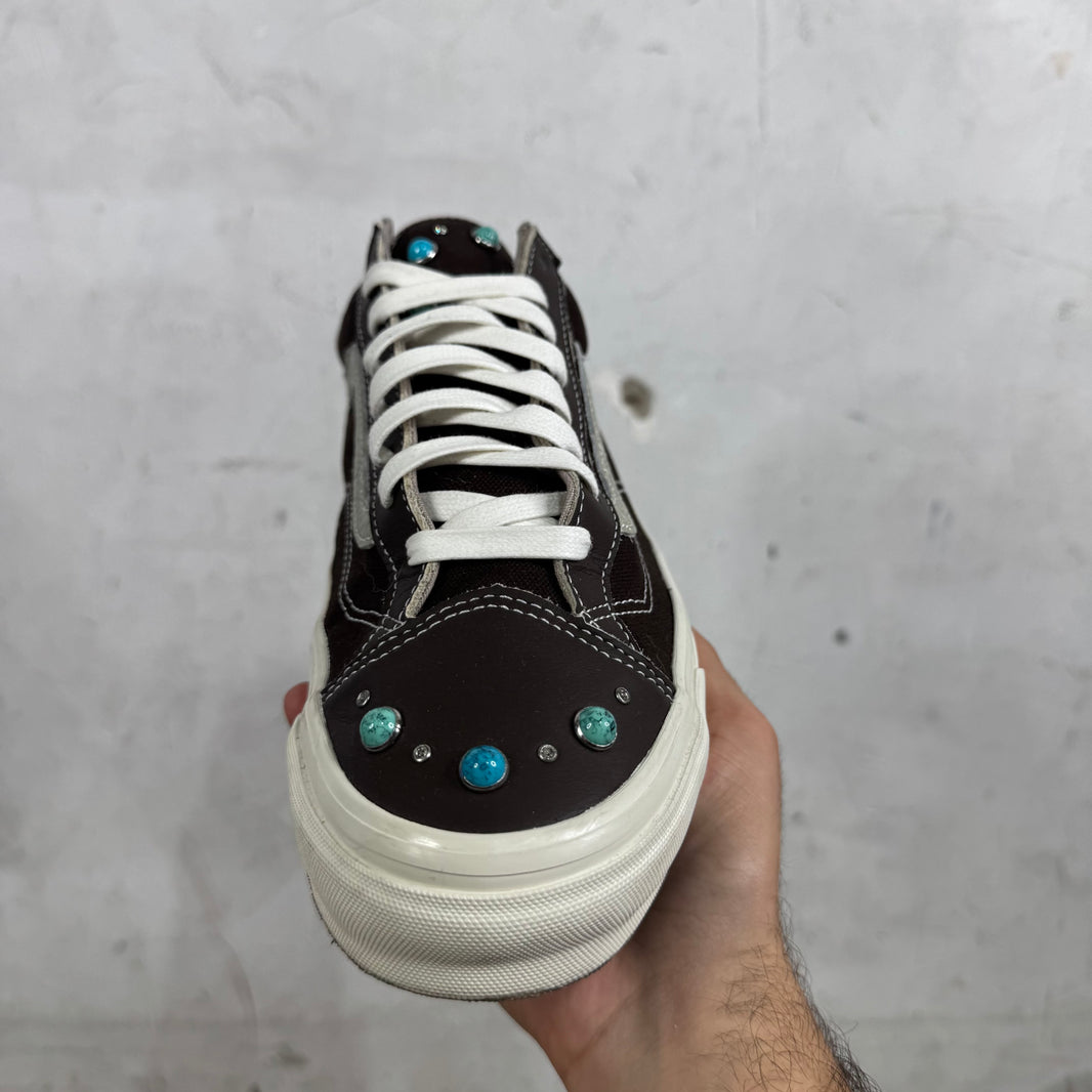 Vans Brown Leather Gemstone Old Skools