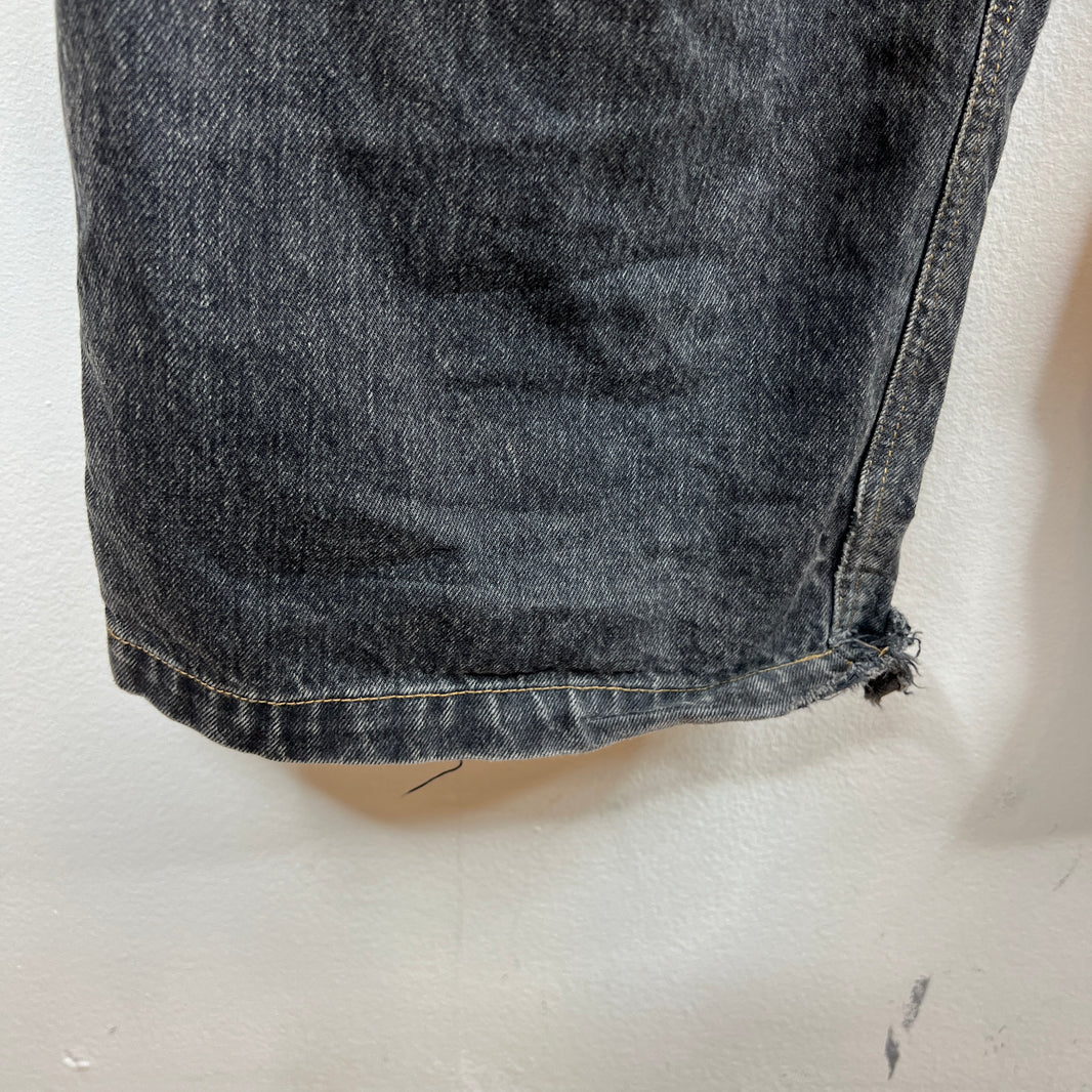 Balenciaga Washed Denim Convertible Cargo Pants