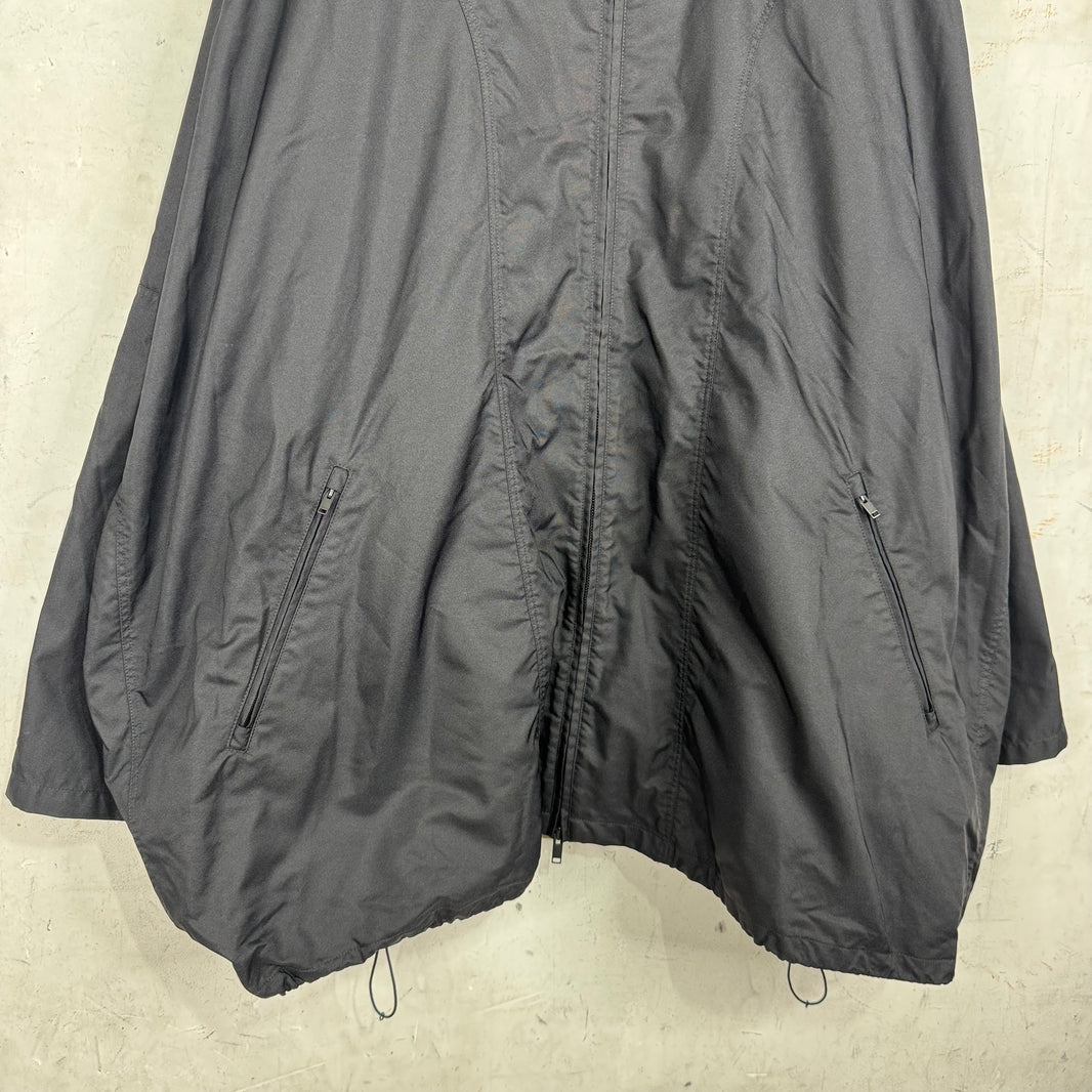 The Row Black Oversized Nylon Track Jacket