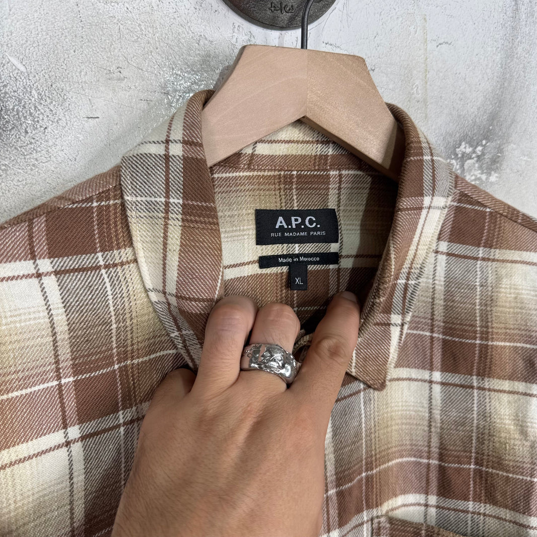 APC Plaid Flannel Shirt