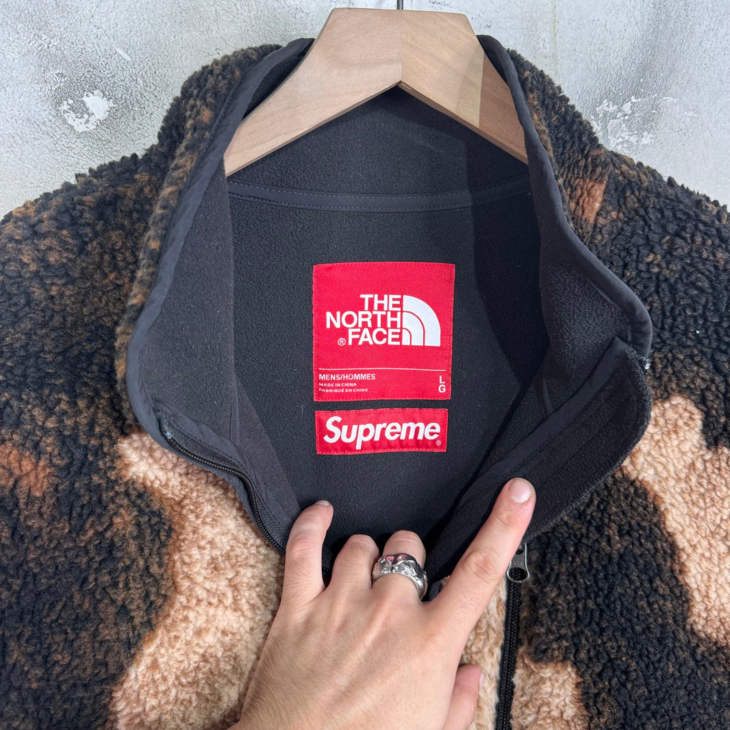 Supreme x TNF Bleached Fleece Jacket