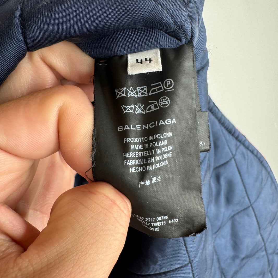Balenciaga Padded Flannel Jacket