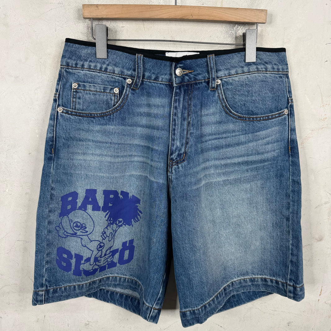 Sicko Baby Medium Wash Jorts