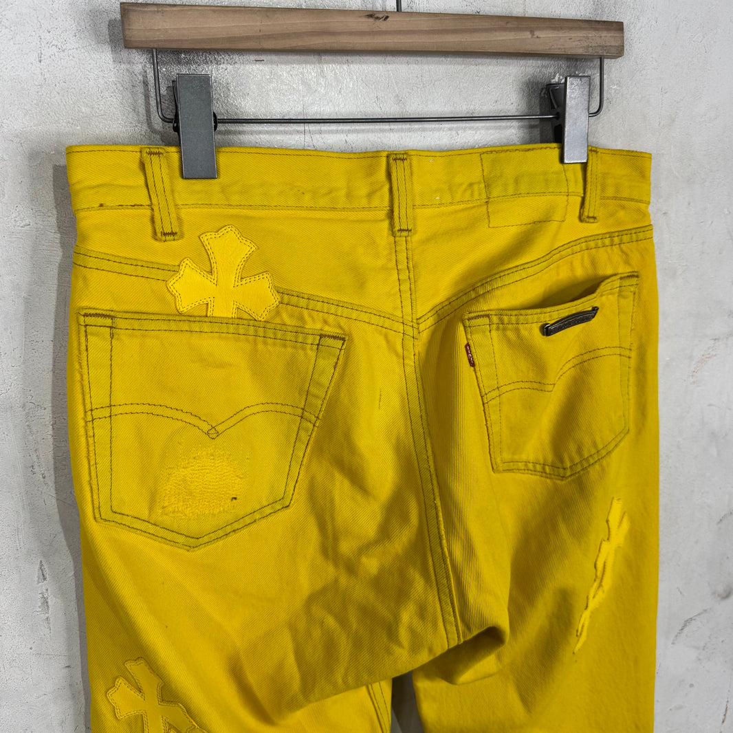 Chrome Hearts x Levis Yellow Patch Jeans