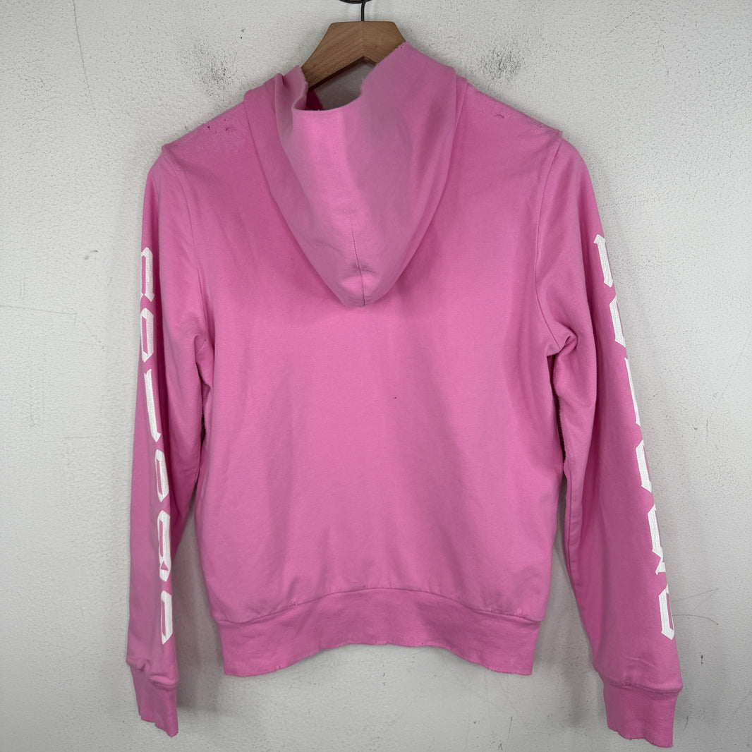 Balenciaga Pink No Logo Zip Up Hoodie