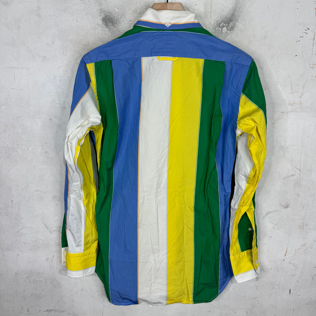 Thom Browne White Multi Striped L/S Shirt