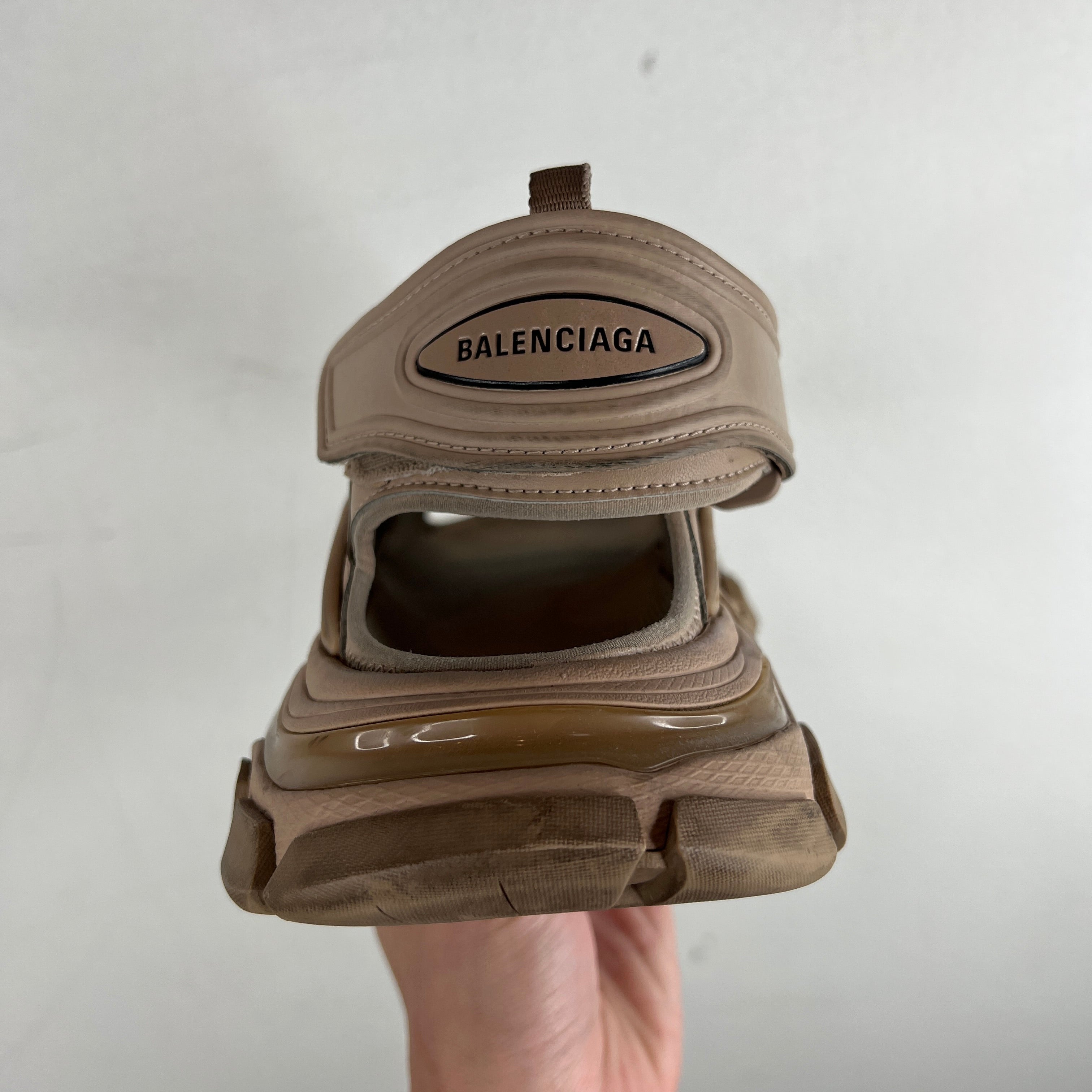 25SS new/BALENCIAGA カゴレトングサンダル Sandal Beige Balenciaga Beige Track Sandals – www.Lukes.store