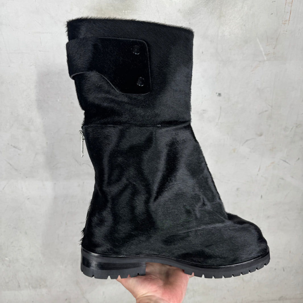 424 Black Ponyhair Dragonrider Boots