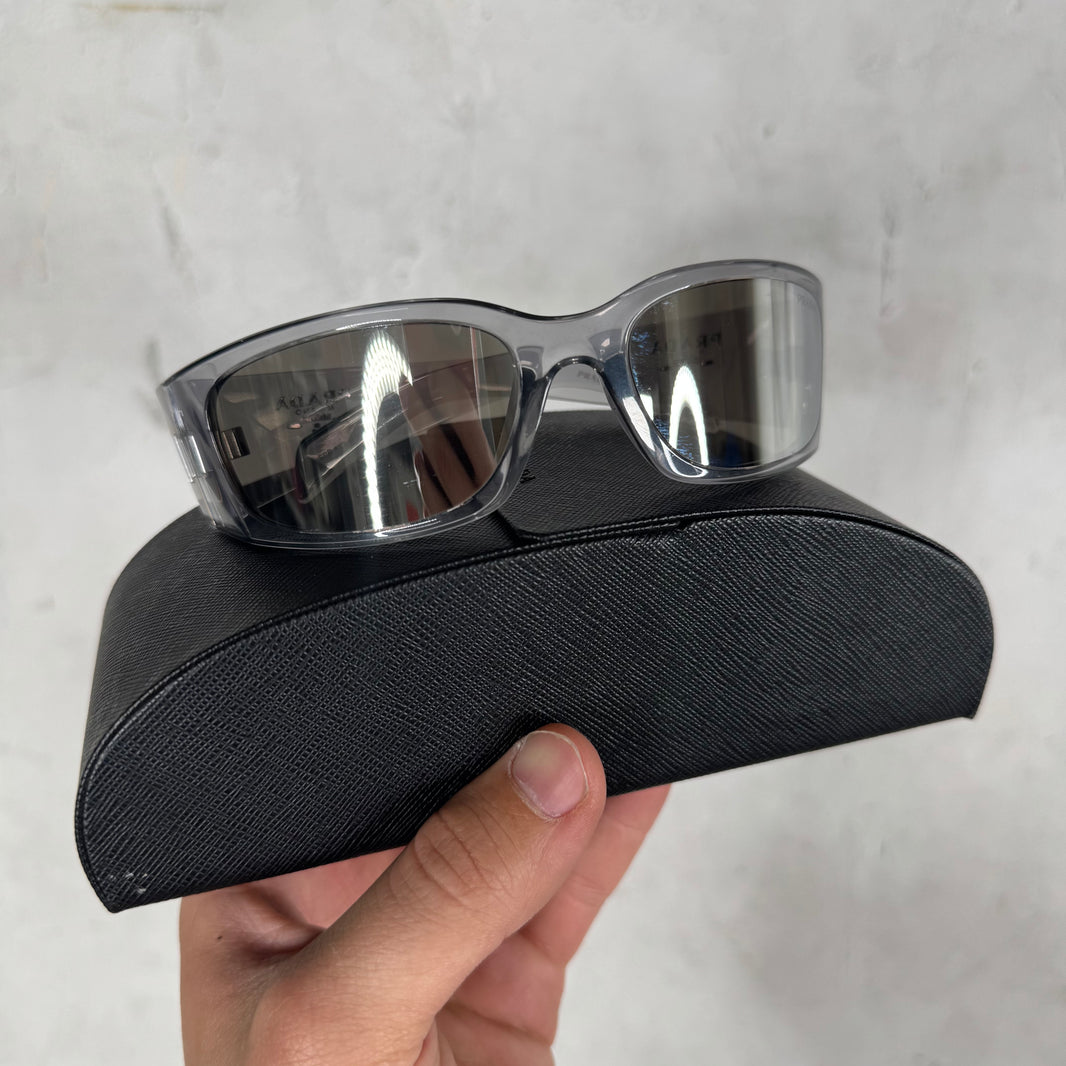 Prada SPRA19 Clear Reflective Sunglasses