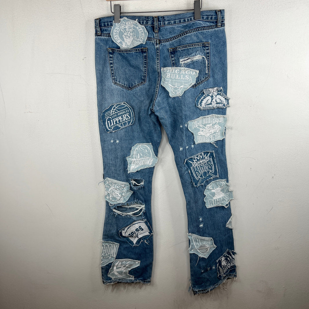 Ev Bravado OG NBA Embroidered Logo Jeans