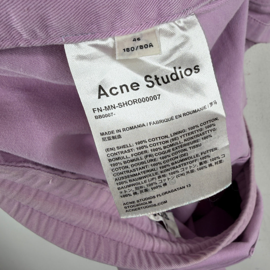 Acne Pink Cargo Shorts