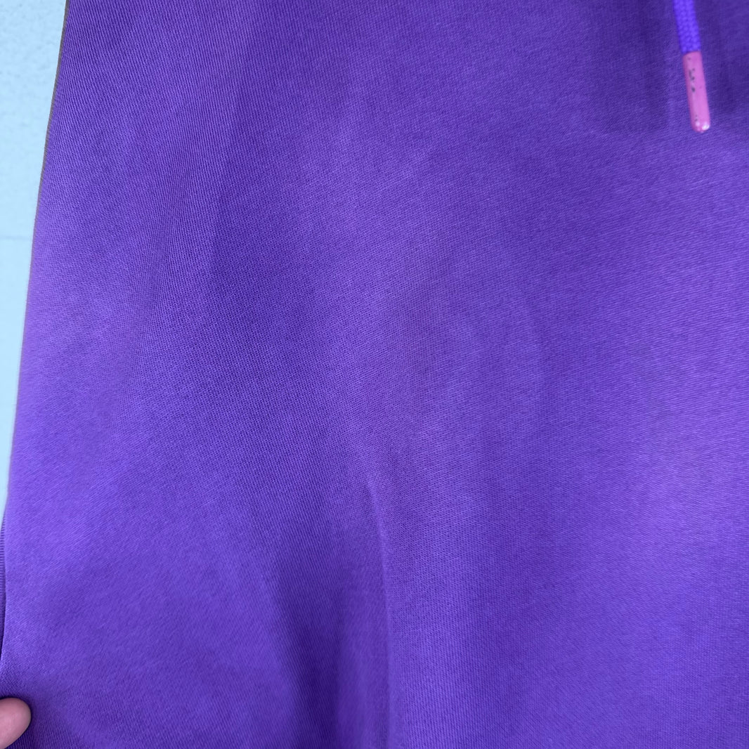Martine Rose Purple Embroidered Back Logo Hoodie