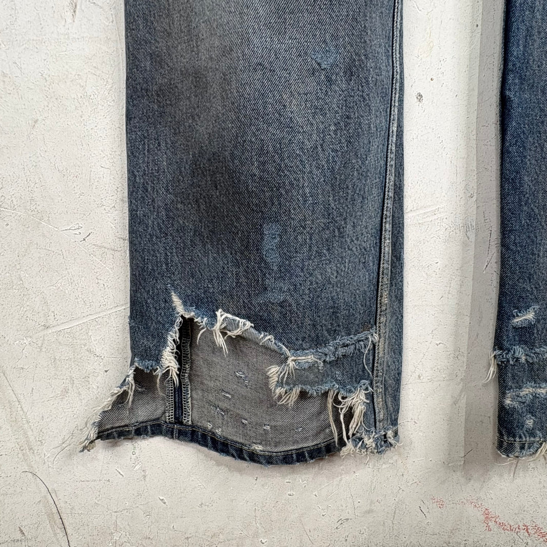 Balenciaga 2022 Distressed Mudwash Jeans