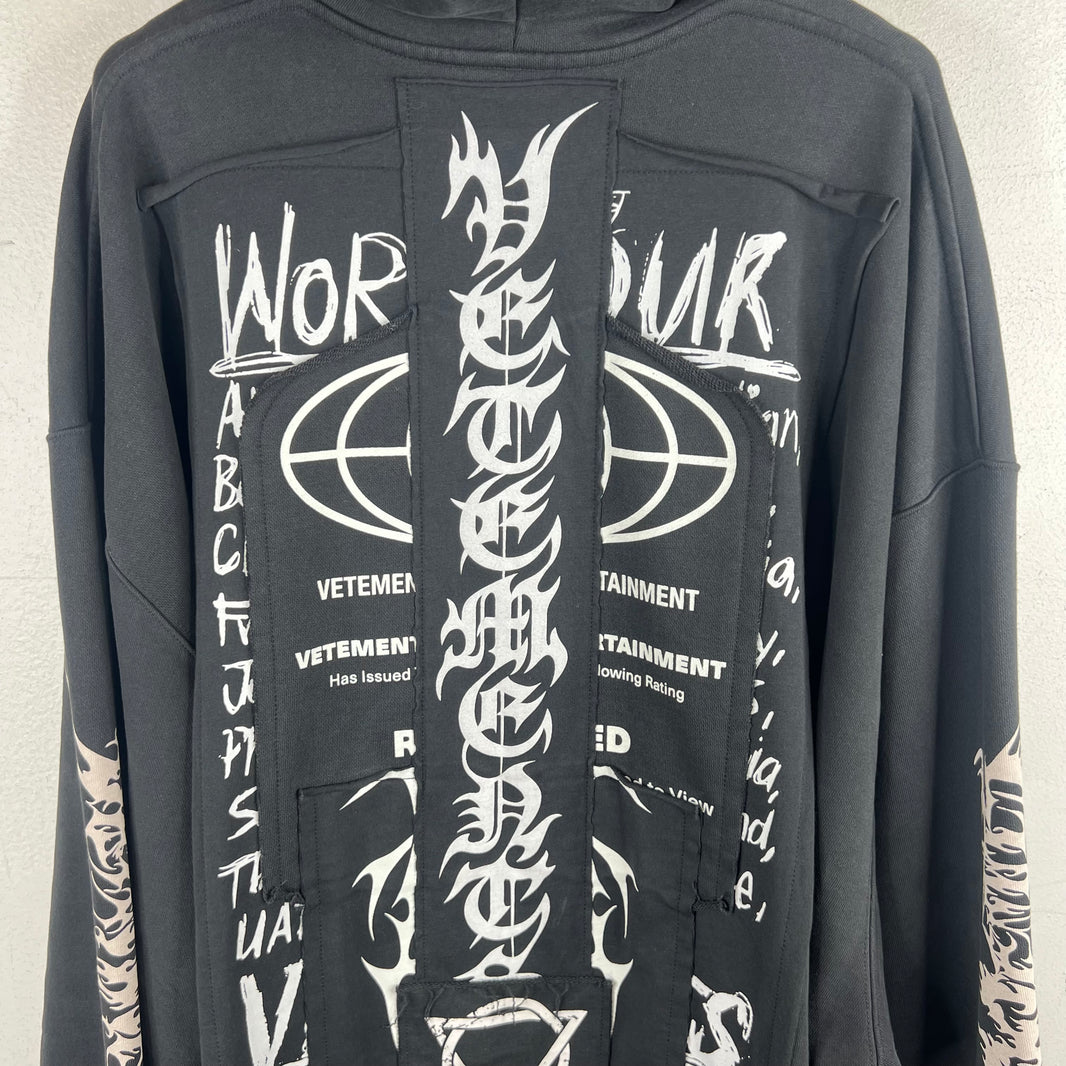 Vetements J'Adore Metal Hoodie