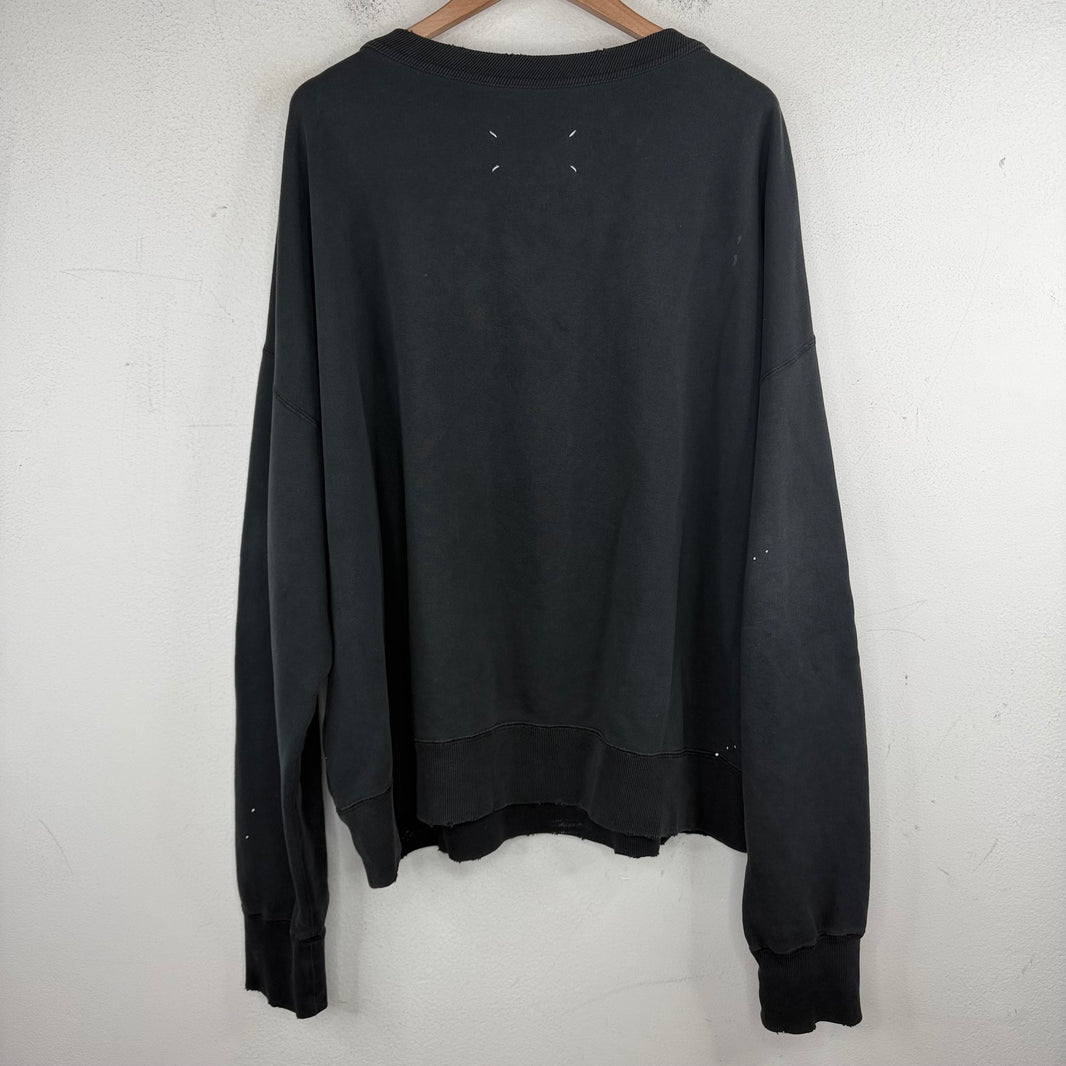 Margiela Paint Splatter Distressed Crewneck