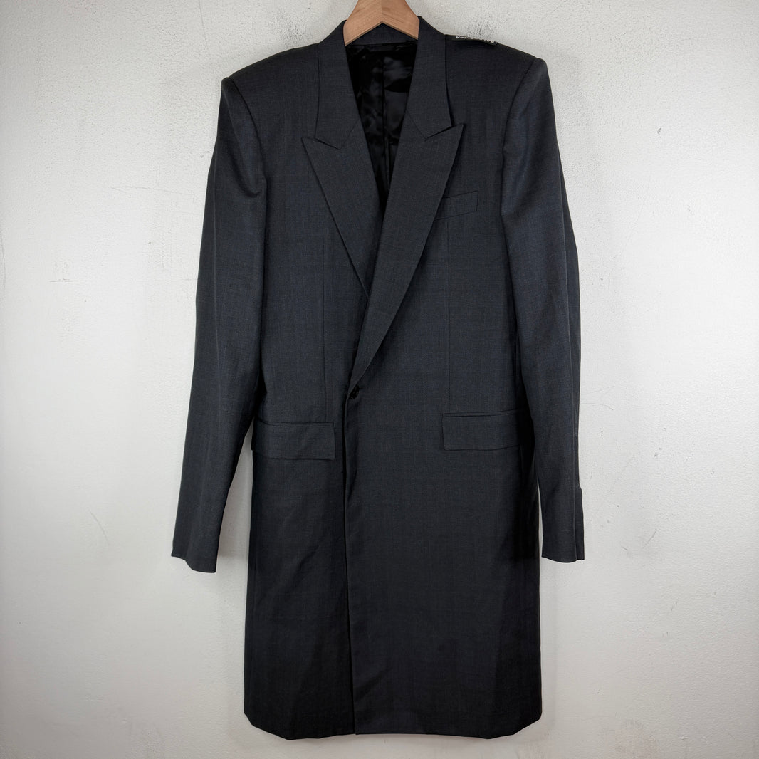 Balenciaga Tagged Grey Long Coat