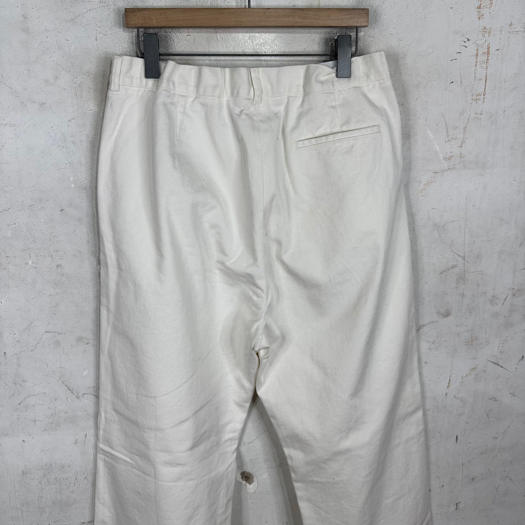 Margiela White Elastic Band Jeans