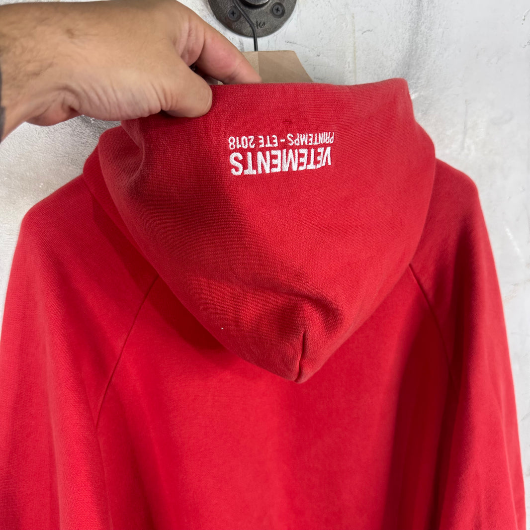 Vetements x Tommy Hilfiger Red Hoodie