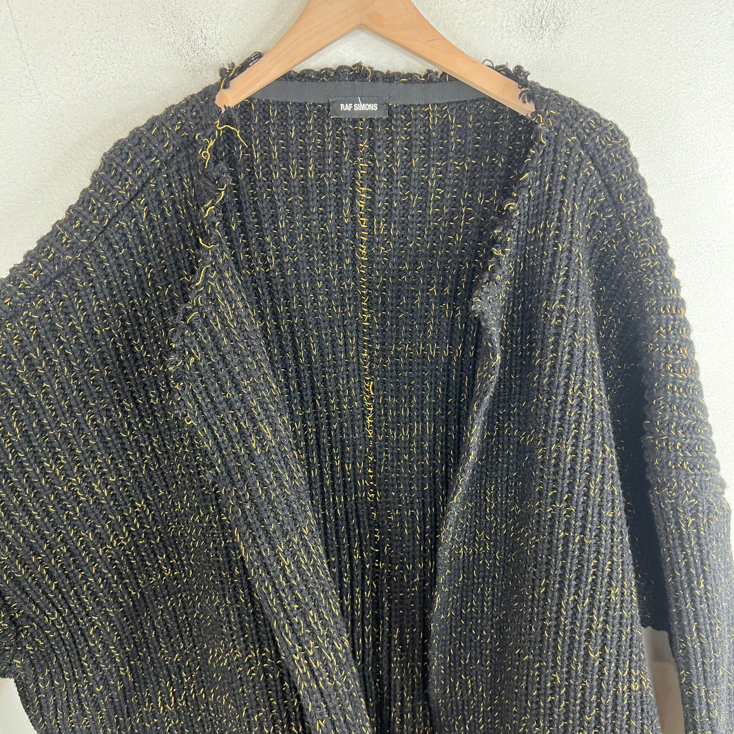 Raf Simons Oversized Distressed Cardigan