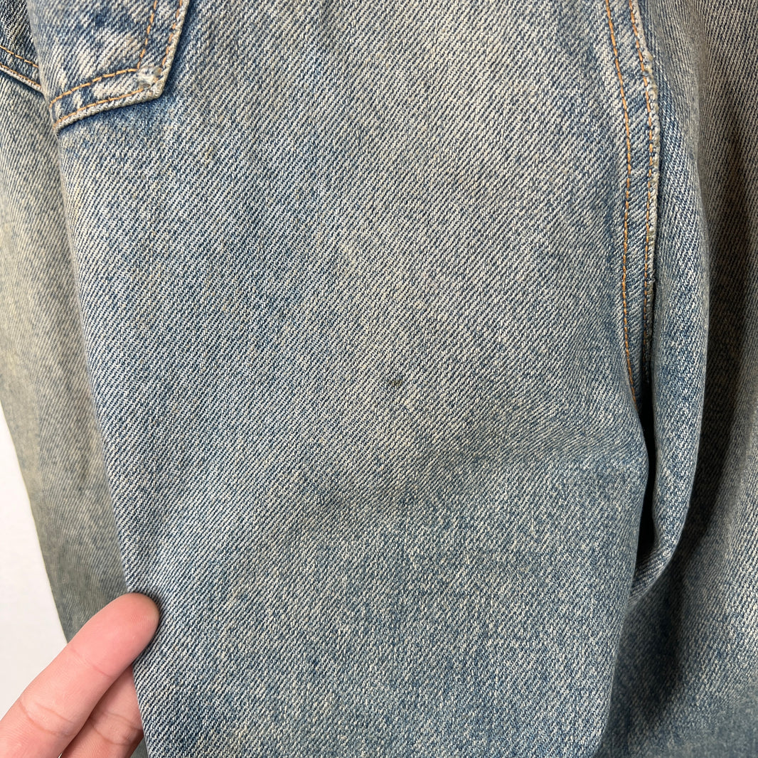 Balenciaga Waxed Baggy Jeans