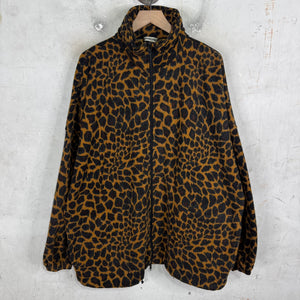 Balenciaga Cheetah Print Fleece Jacket