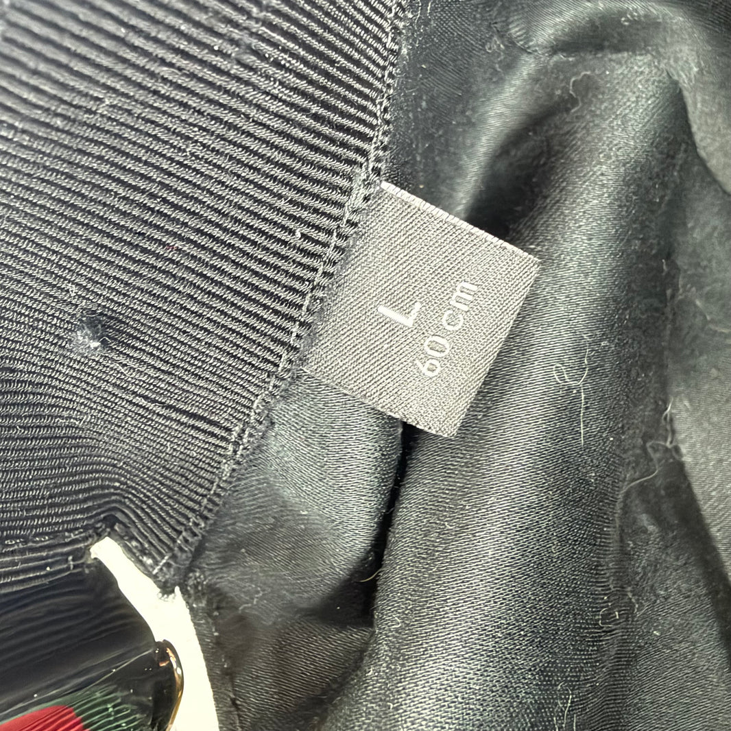 Gucci Black Monogram Hat