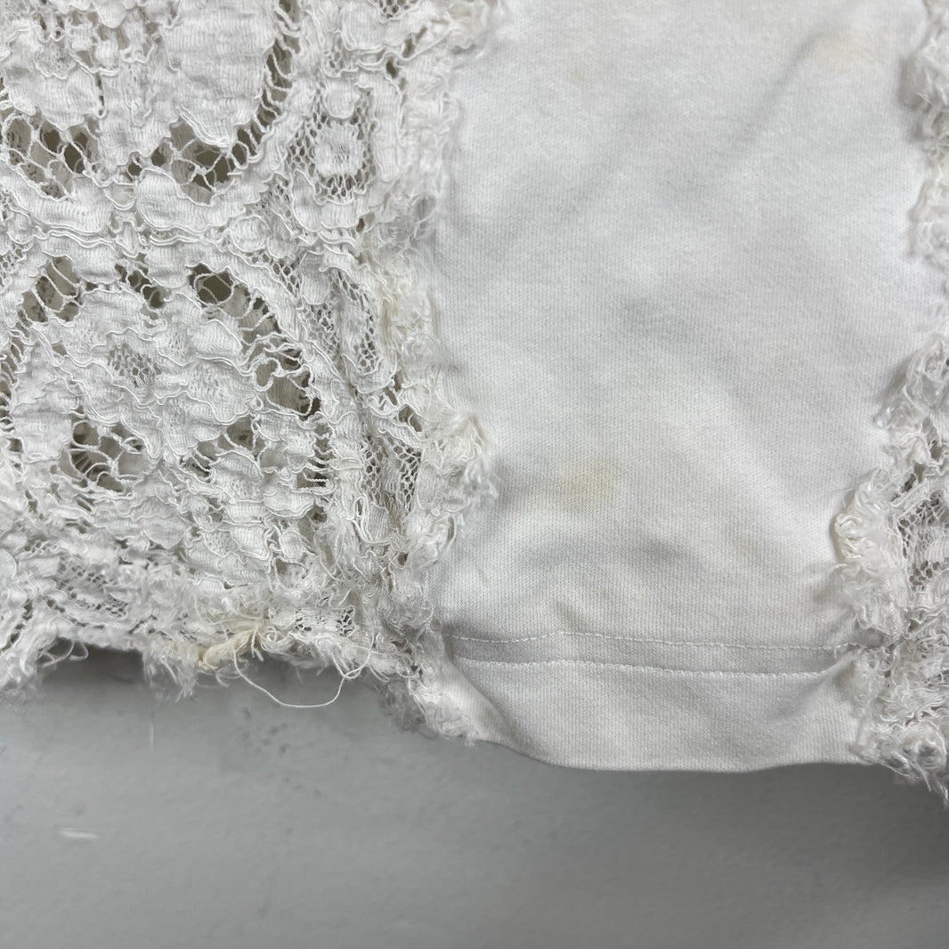 Dolce & Gabanna Floral Lace Hybrid T-Shirt