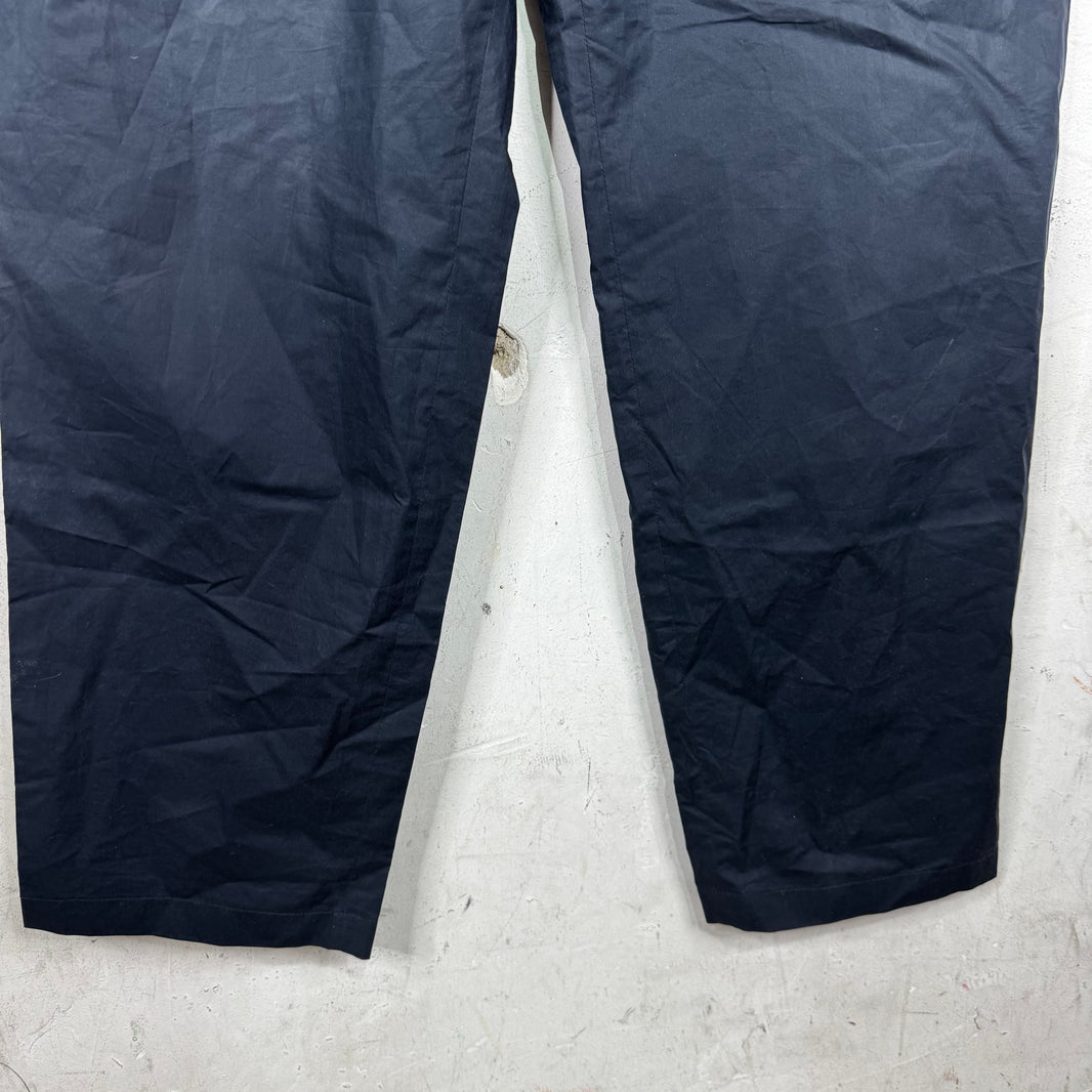 Jil Sander Elastic Waisted Loose Navy Pants