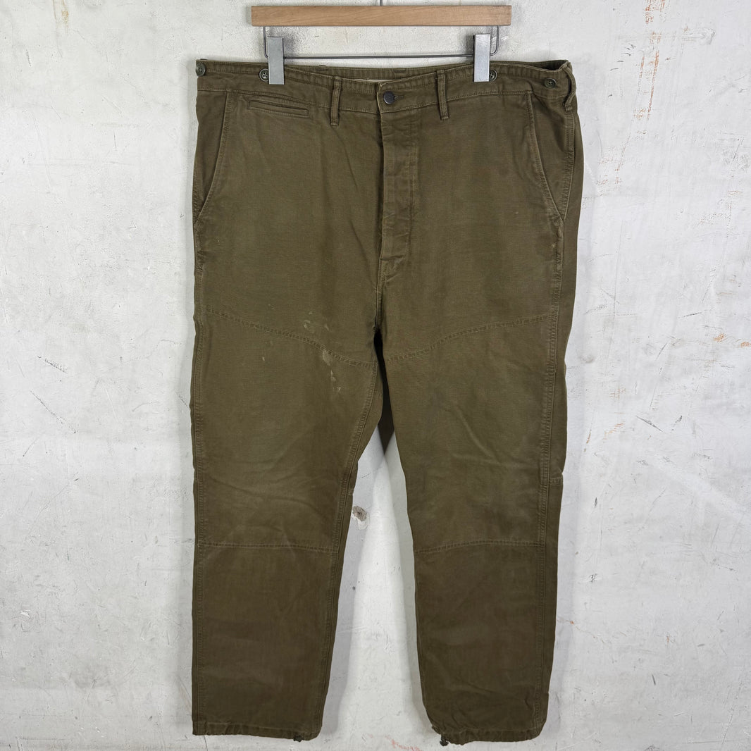 RRL Olive Double Knees
