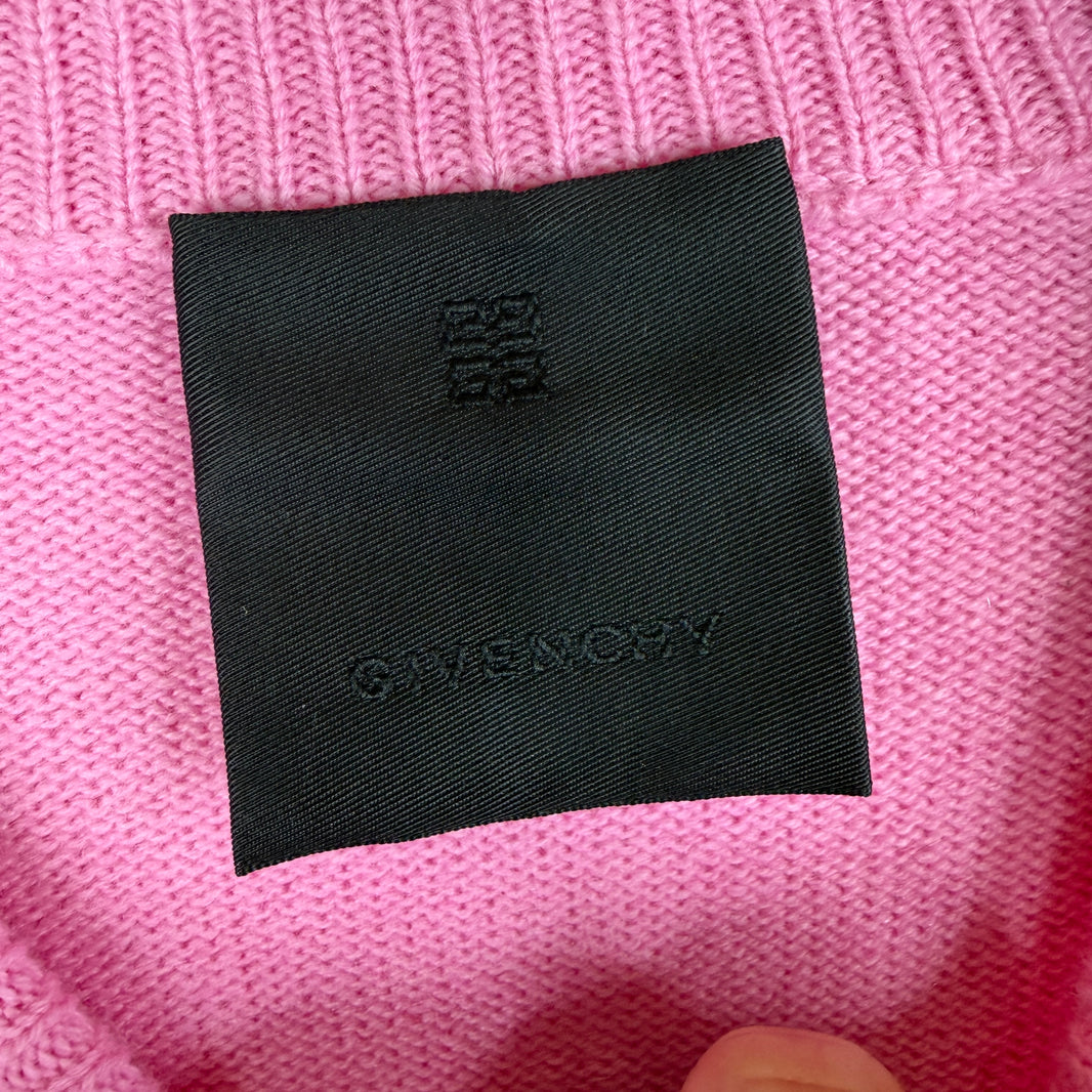 Givenchy Wool/Cashmere Pierced Crystal Knit Sweater