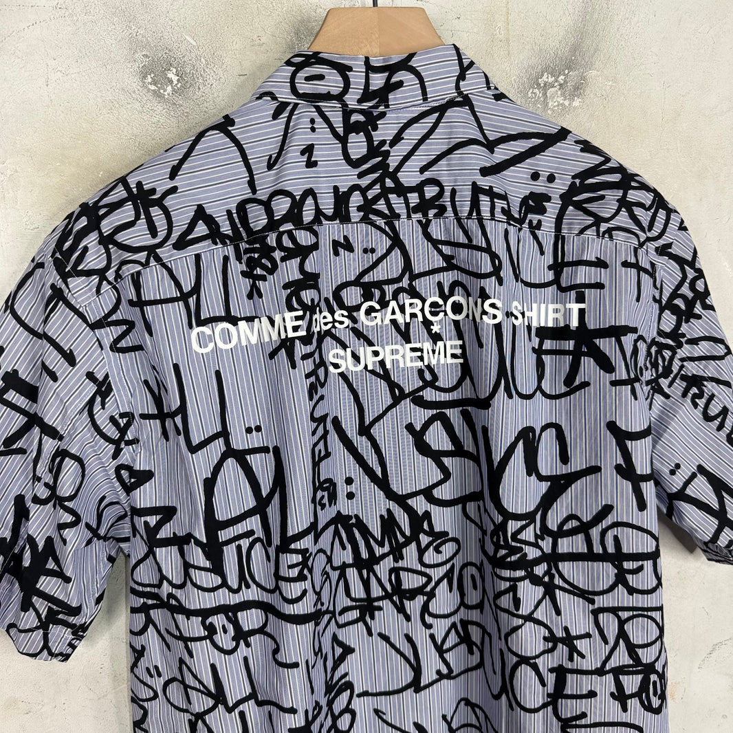 Supreme x CDG Scribble Zip Shirt