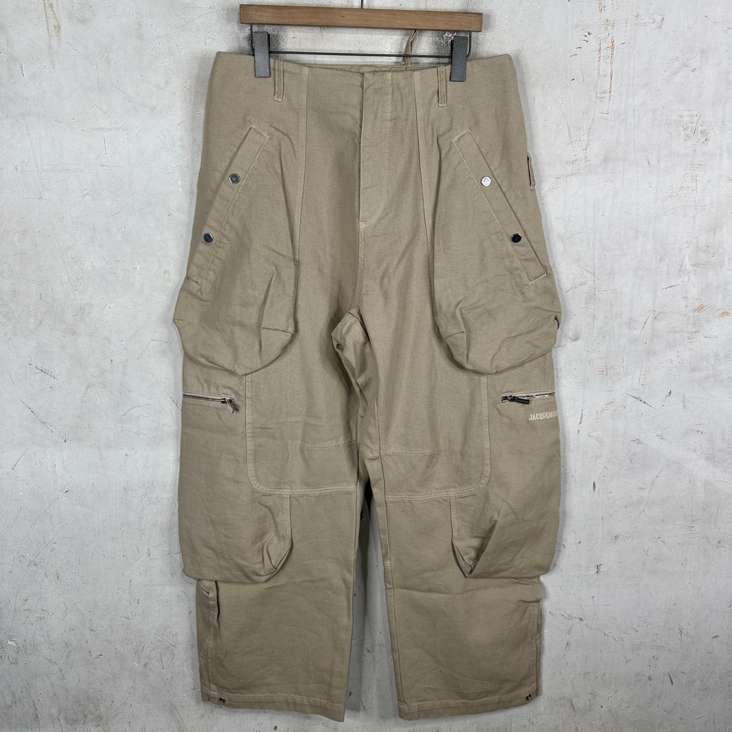 Jacquemus Beige Loose Cargos