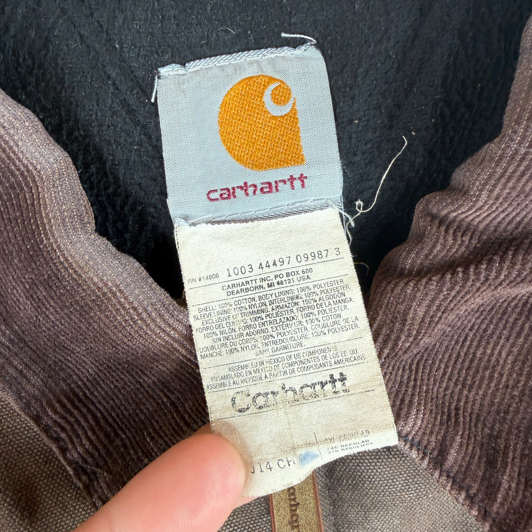 Vintage Carhartt Brown Santa Fe Pleasant Valley Woodcarving Jacket
