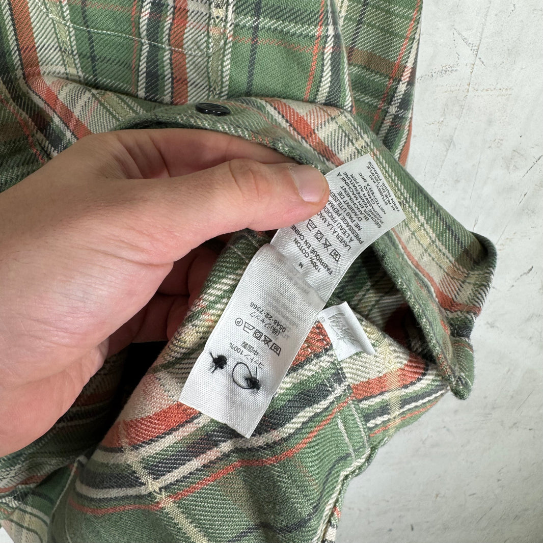 Stussy Green Cotton Flannel