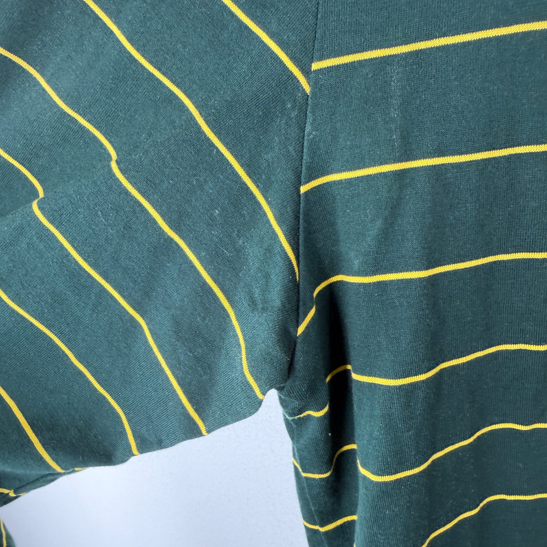 Miu Miu Green Striped L/S T-Shirt