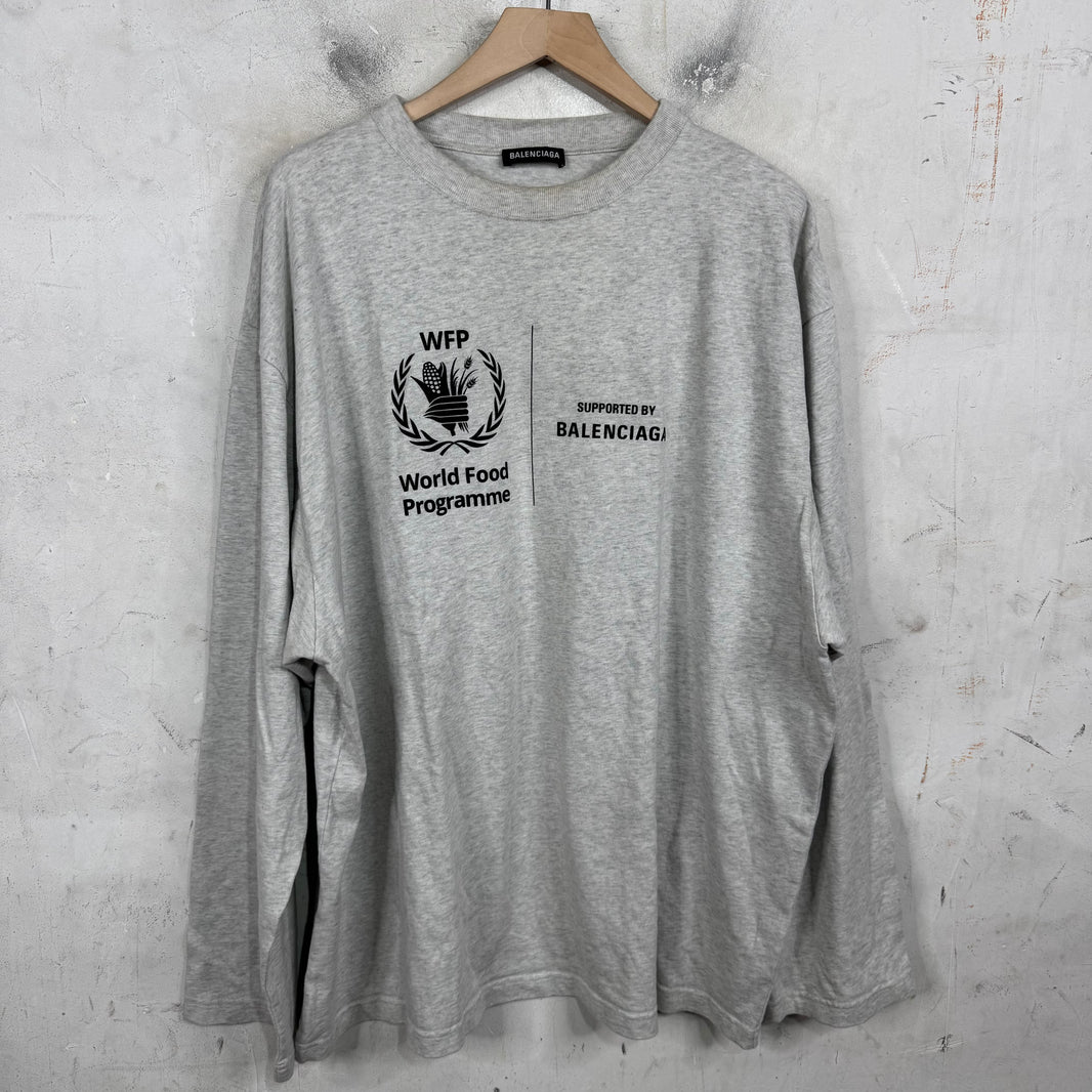 Balenciaga Grey WFP L/S T-Shirt