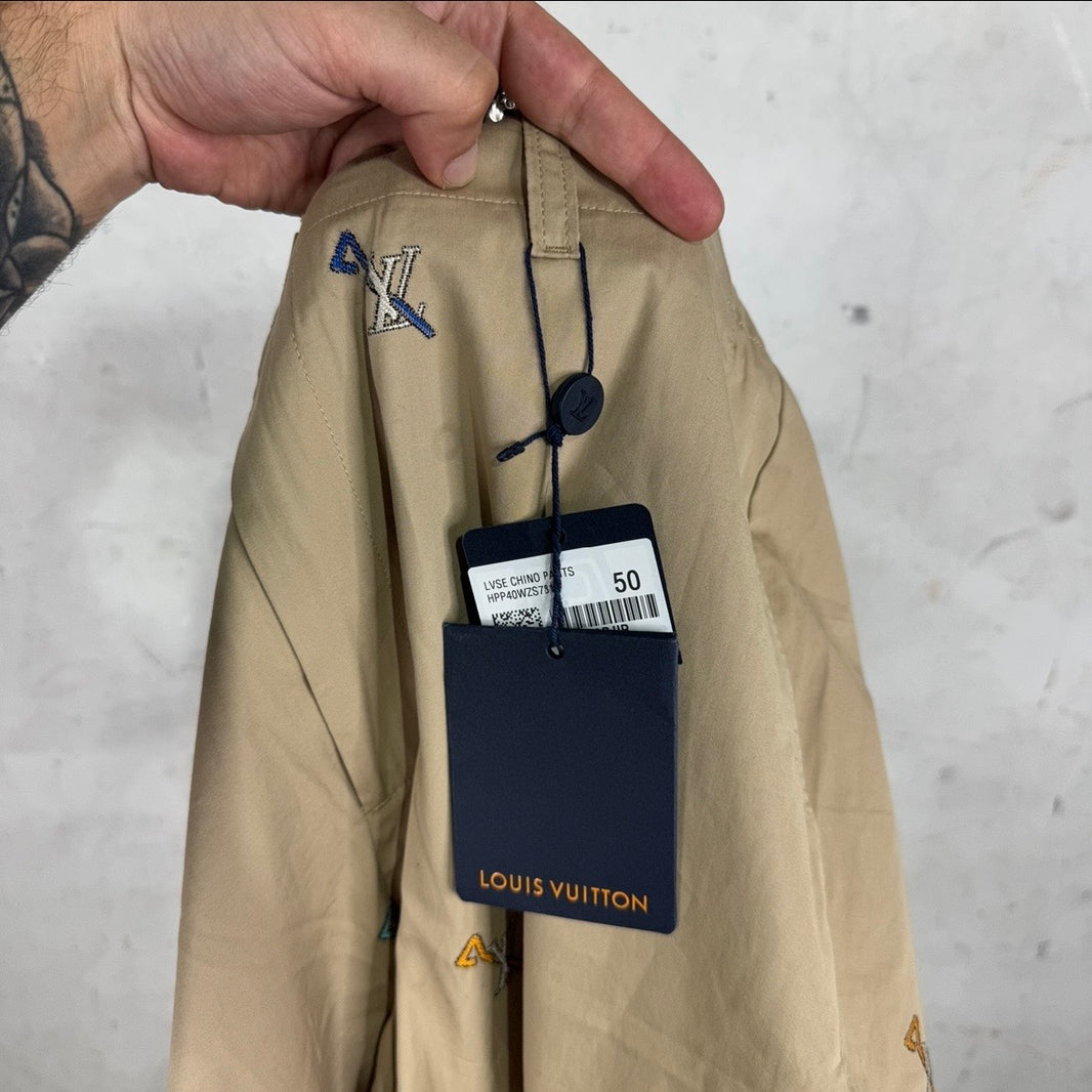 Louis Vuitton Embroidered Pin Trousers