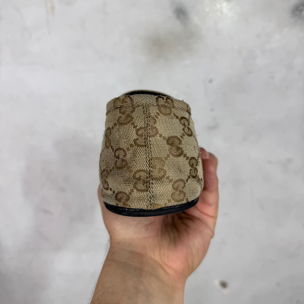Gucci Canvas Monogram Raggazo Mules