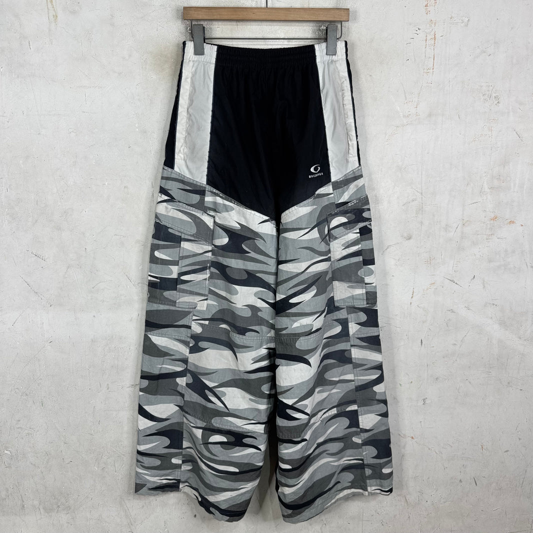 Balenciaga 2025 Panelled Camo Track Pants