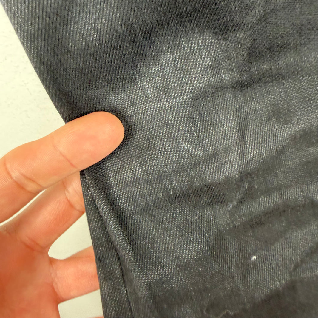 Saint Laurent Black Waxed Distressed D02 Jeans