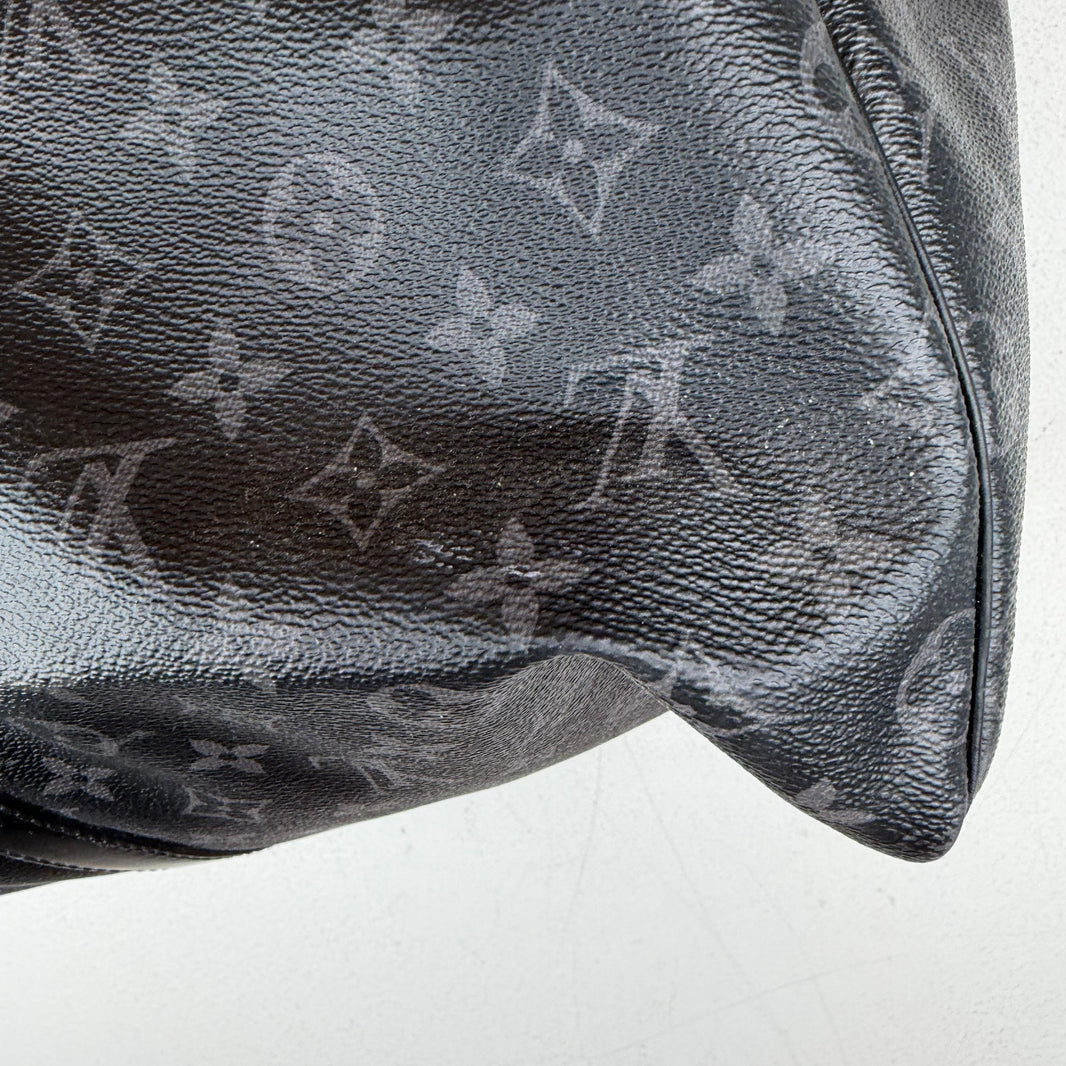 Louis Vuitton Black Monogram Keepall 55 Duffel Bag