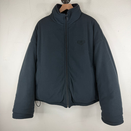 Balenciaga Interlock BB Reversible Fleece Puffer Jacket