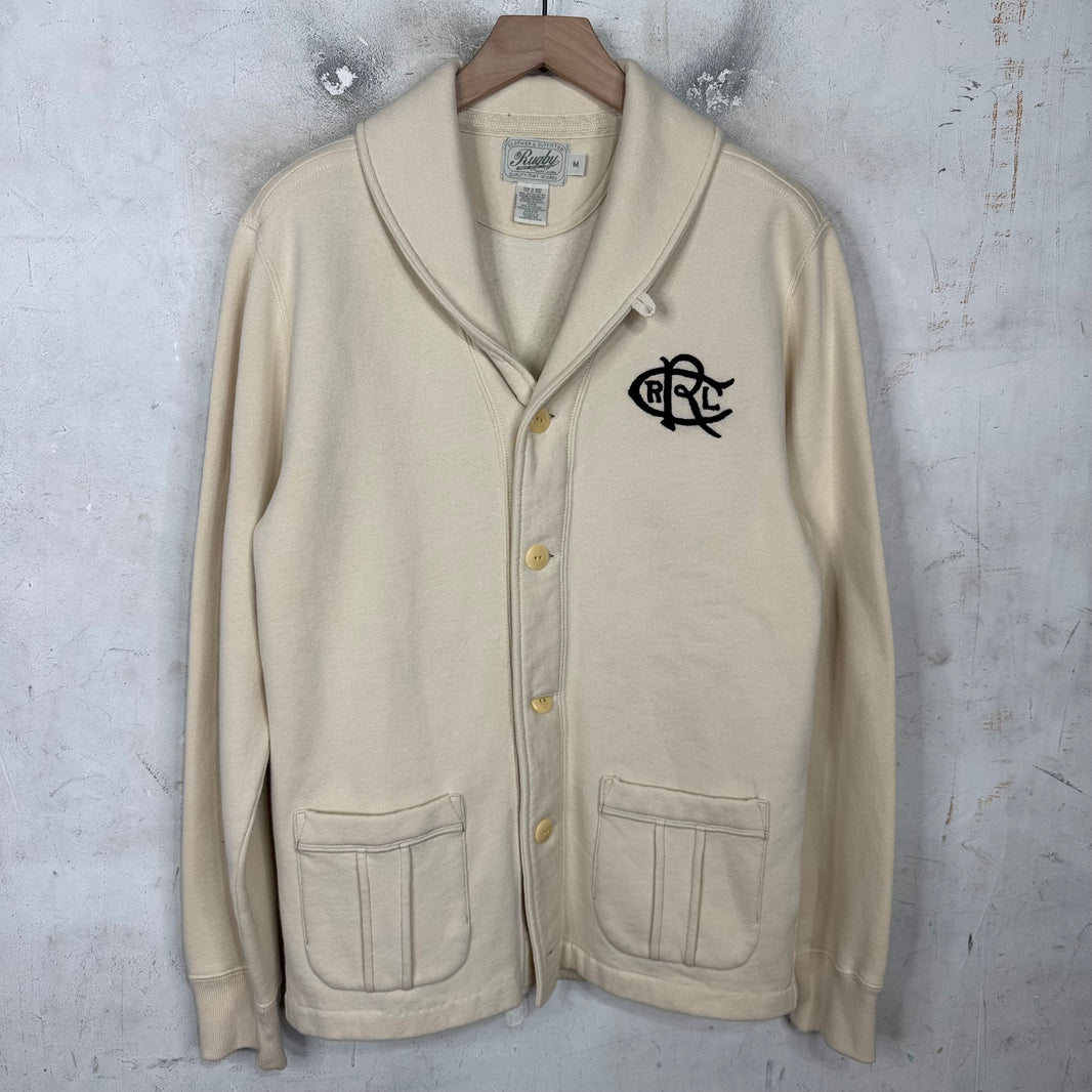 Ralph Lauren Rugby Roll Collar Cotton Cardigan