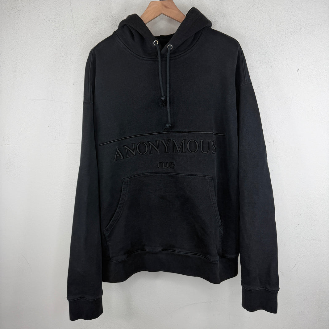 Anonymous Club Tonal Black Logo Hoodie