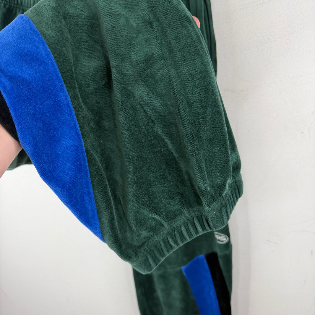 Martine Rose Supreme Green Velour Track Pants