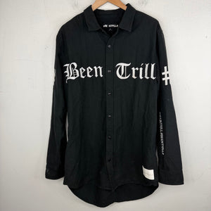 Been Trill Embroidered Button-Up Shirt