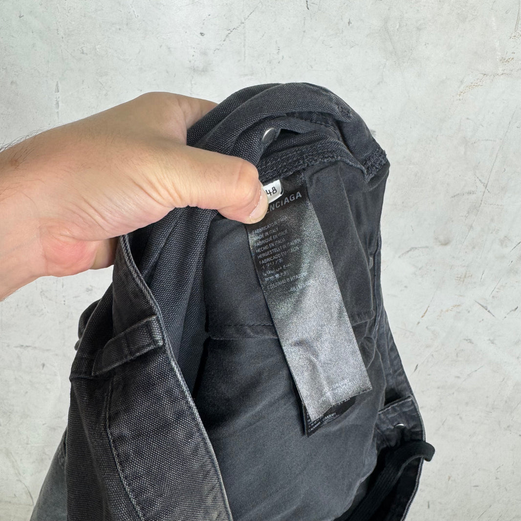 Balenciaga Washed Baggy Drawstring Carpenters