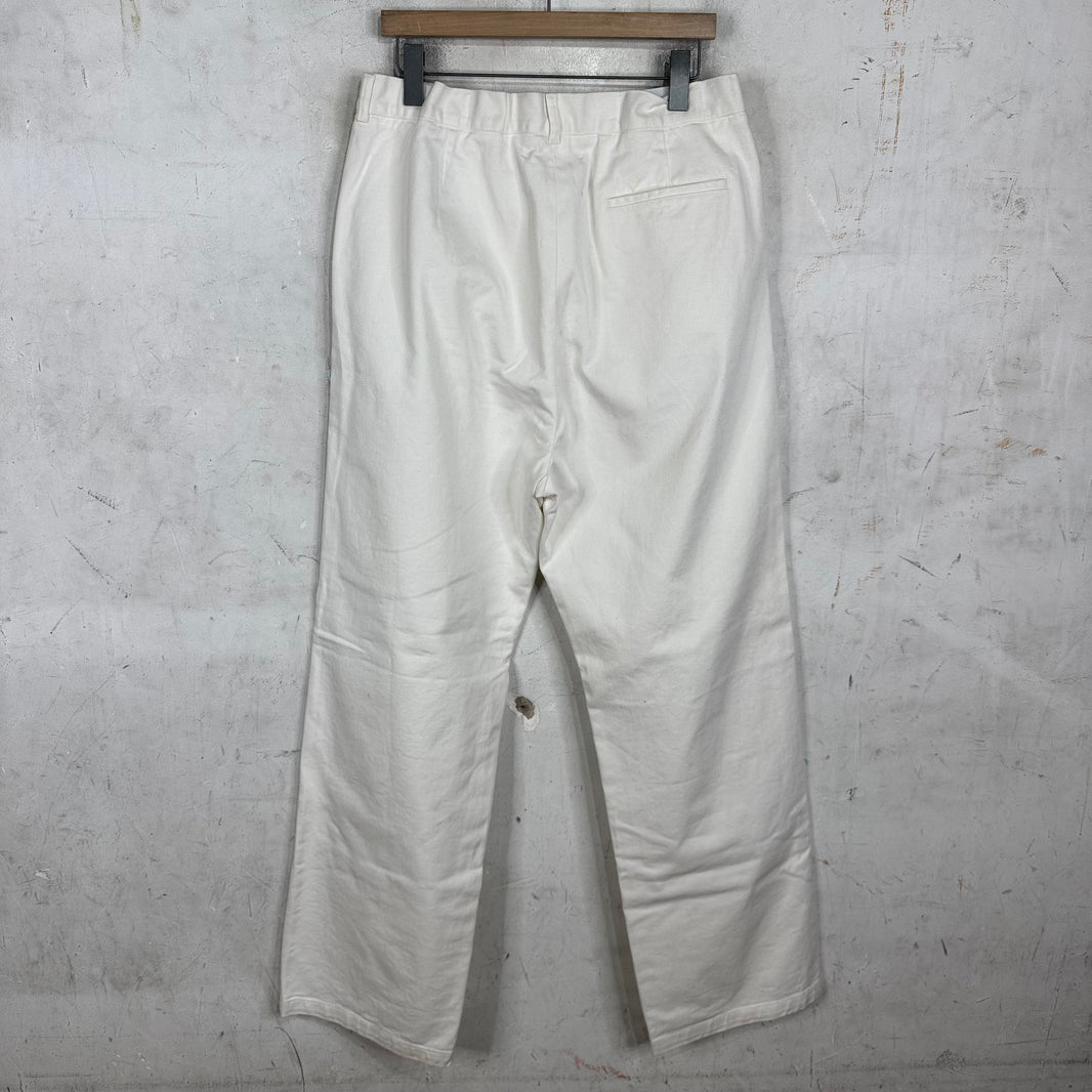 Margiela White Elastic Band Jeans