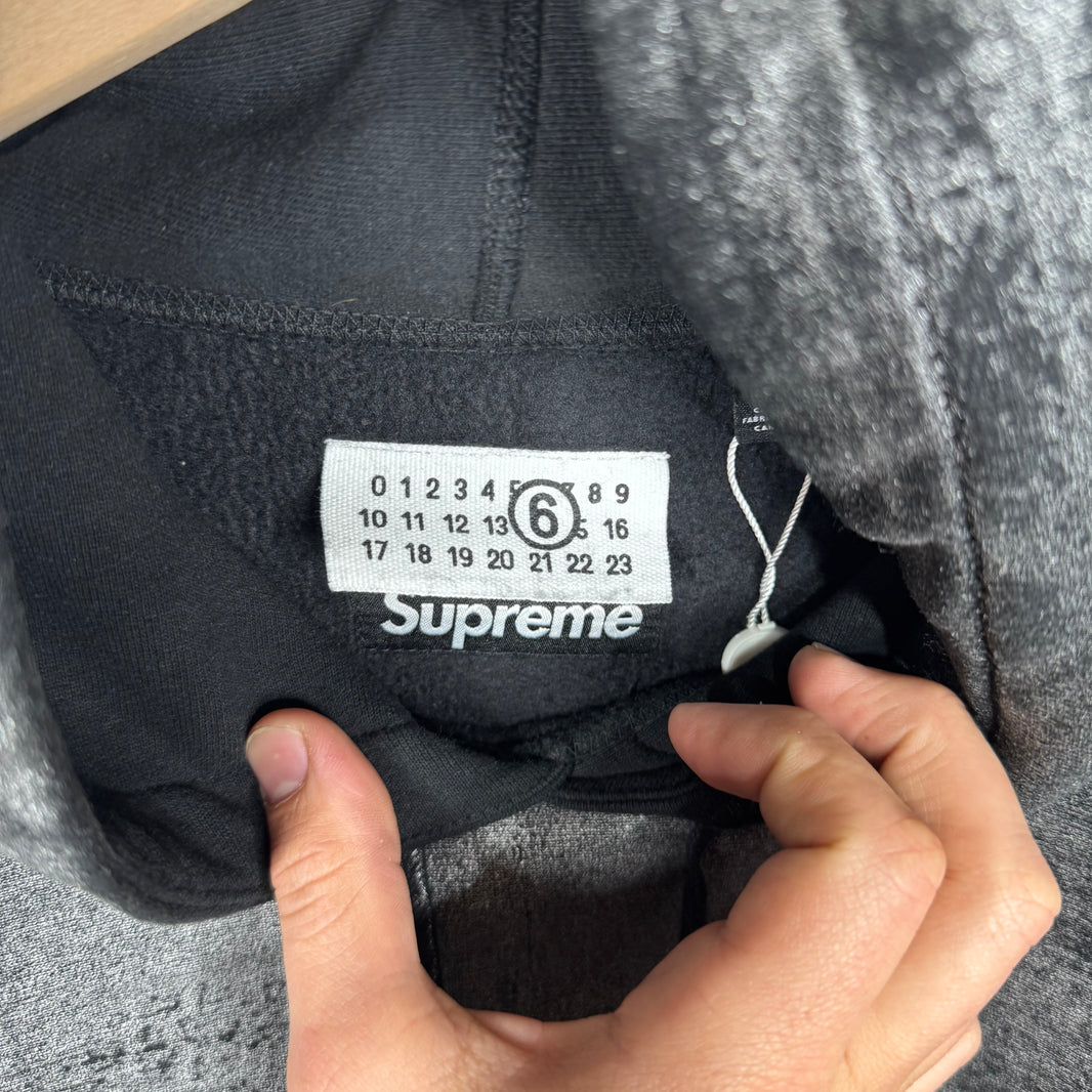Supreme x MM6 Painted Box Logo Hoodie