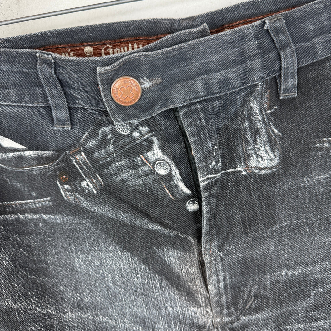 JPG Slim Trompe Printed Denim Jeans
